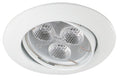 ADJUSTABLE recessed spotlight in aluminum for MR16 (Dichroic) GU10 LED bulb (10pcs)