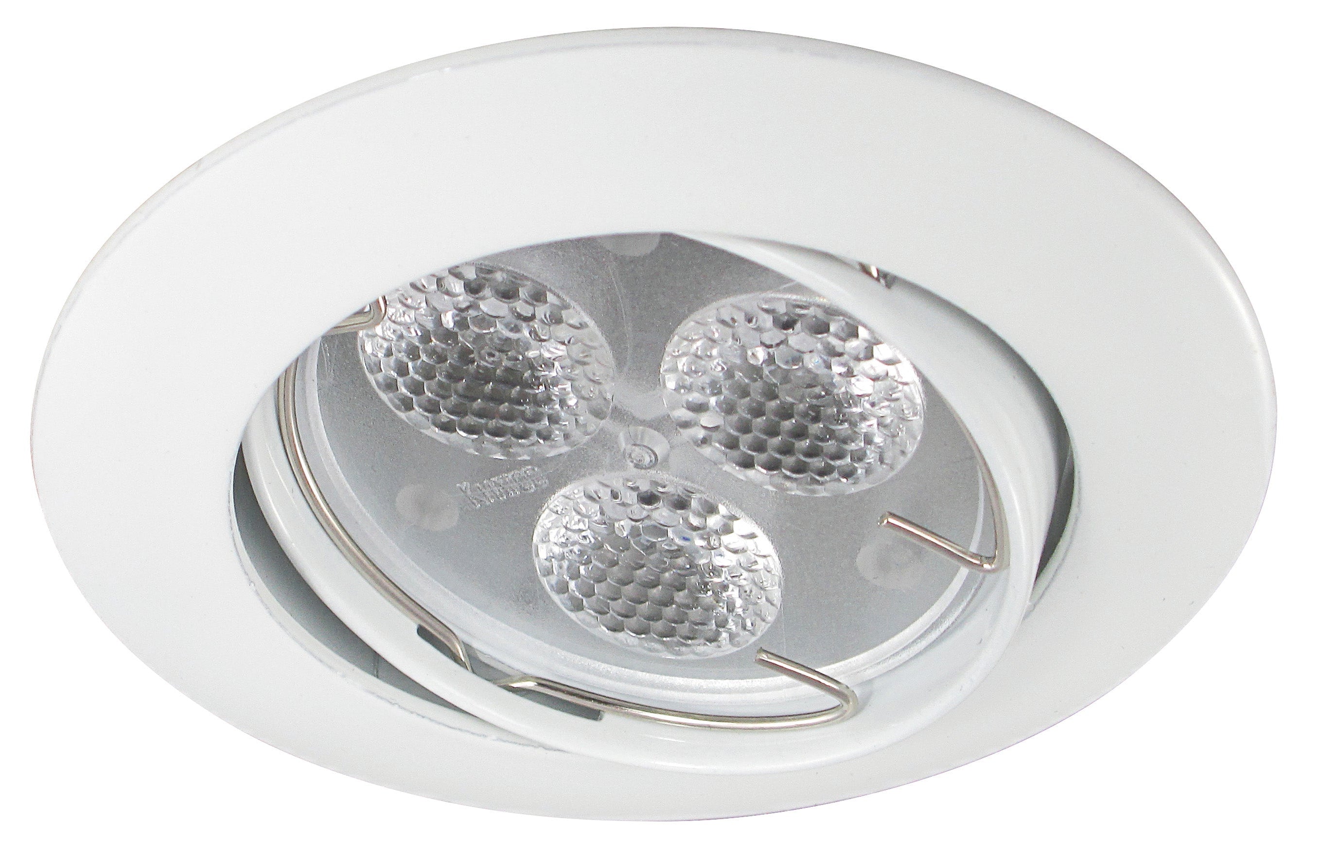 Faretto ad incasso ORIENTABILE in alluminio per lampadina LED MR16 (10pz)