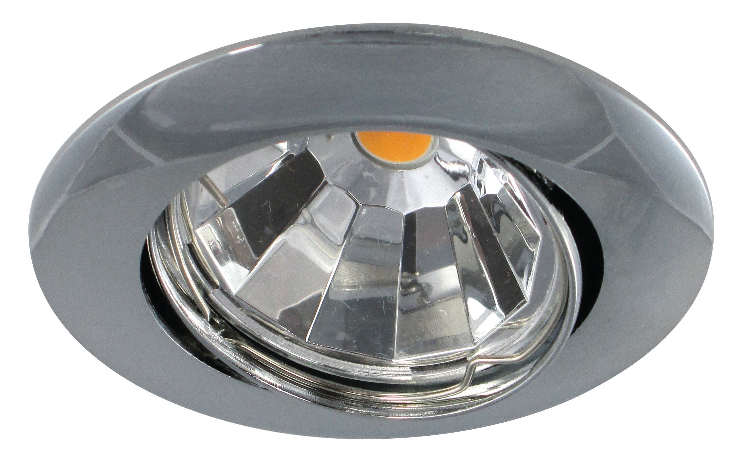 Faretto ad incasso ORIENTABILE in alluminio per lampadina LED MR16 (10pz)