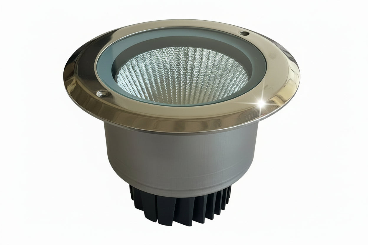 Faretto LED da Incasso Pavimento 25W Flooring 18 - Acciaio Inox AISI 316 Carrabile