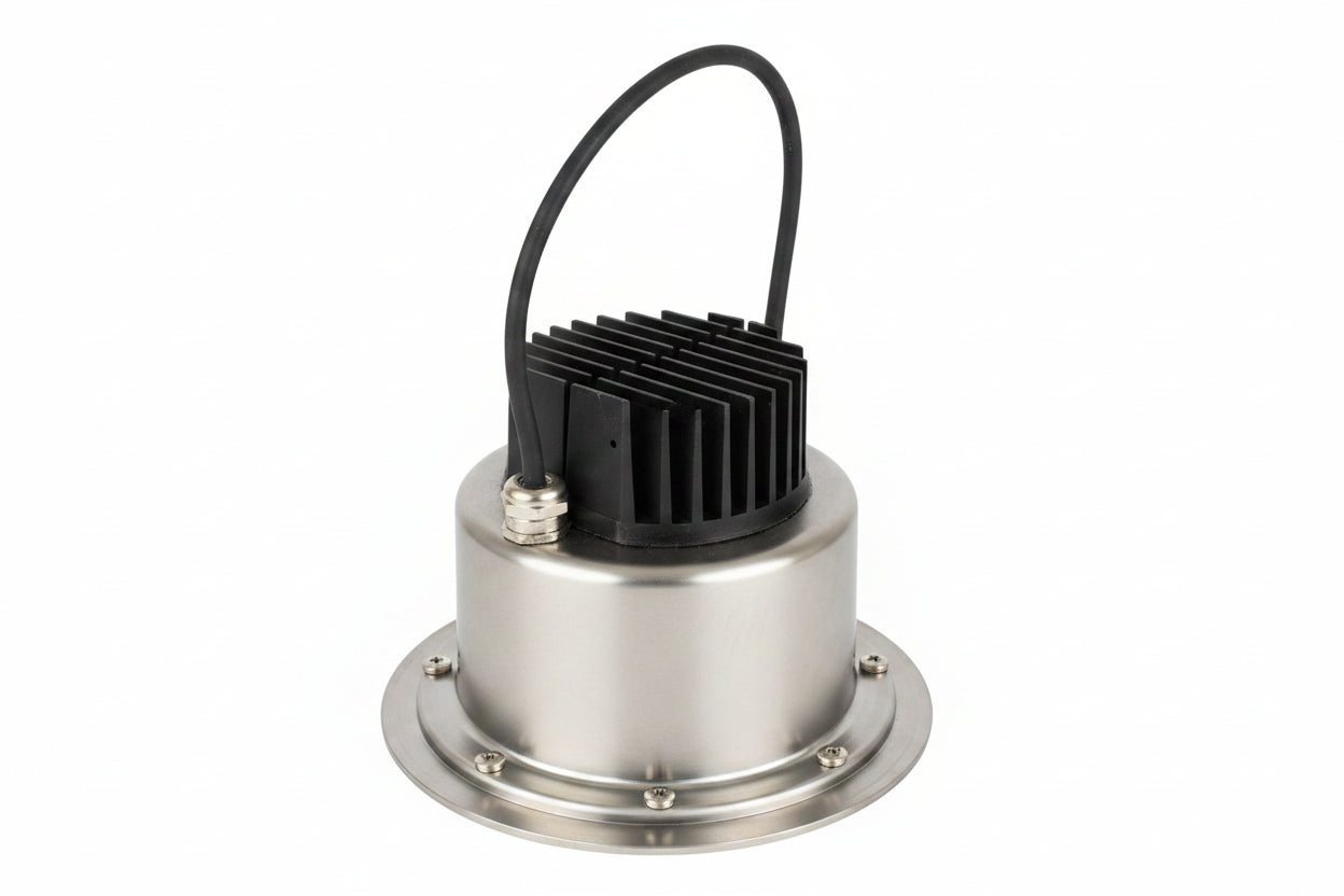 Faretto LED da Incasso Pavimento 25W Flooring 18 - Acciaio Inox AISI 316 Carrabile