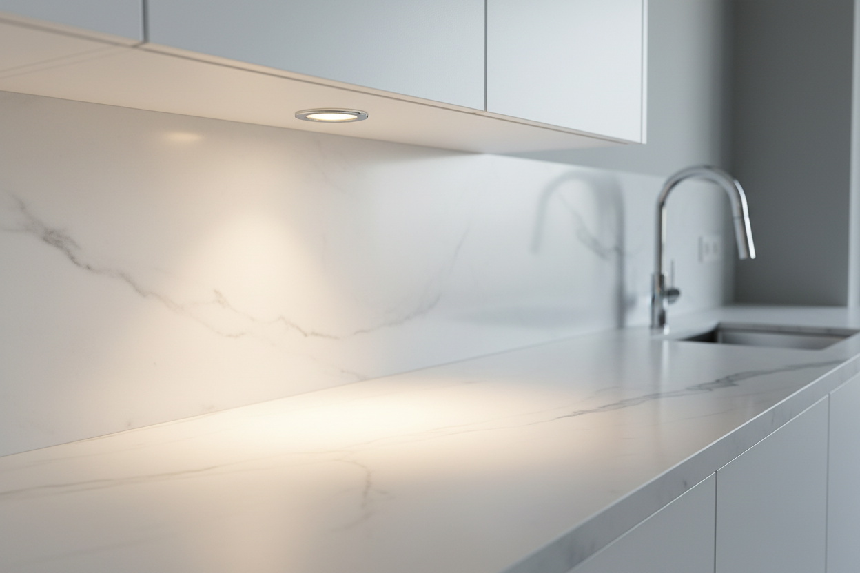 Faretto incasso per mensole extra slim led 3W 220V cornice rotonda