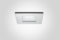 Faretto LED inc. quad. extra slim 3W colore cromo