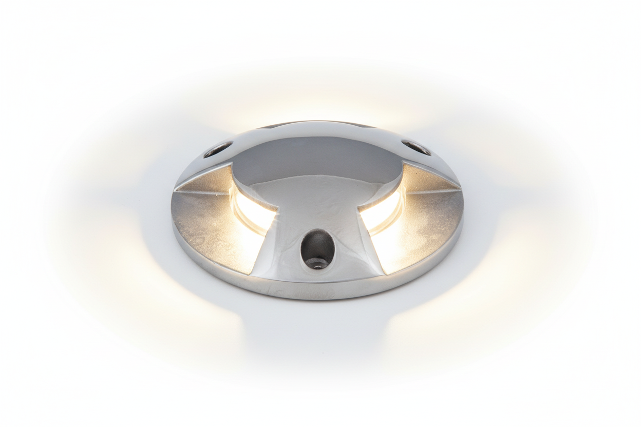 Faretto Incasso Pavimento Acciaio Inox IP68 Carrabile LED MR16 GU10 con emissione luce radiale
