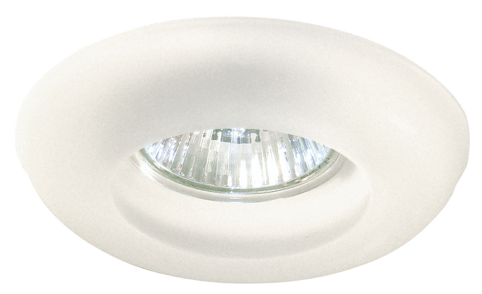 Faretto ad incasso con anello decorativo in vetro in diversi colori completo di lampadina alogena dicroica MR16