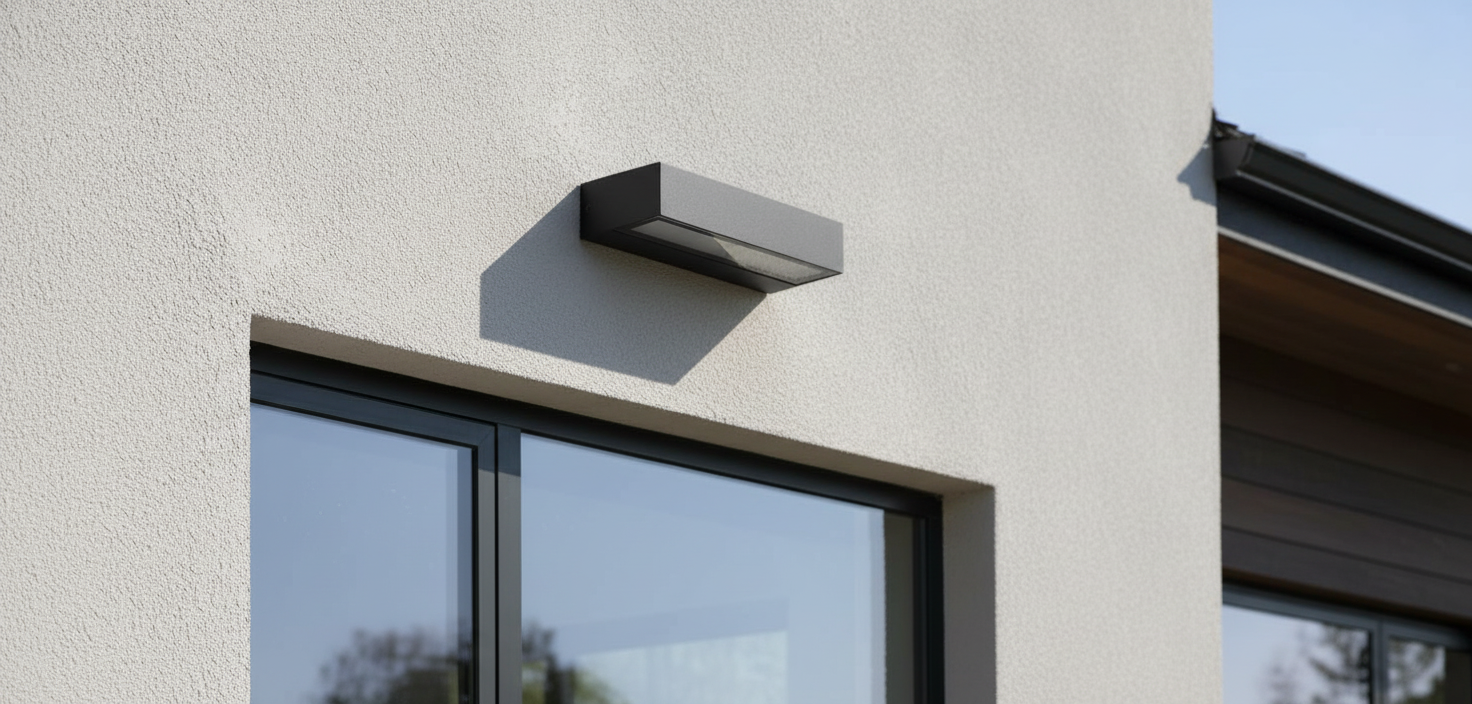 Lampada da parete a LED 18W doppia emissione per esterno mod. Brick