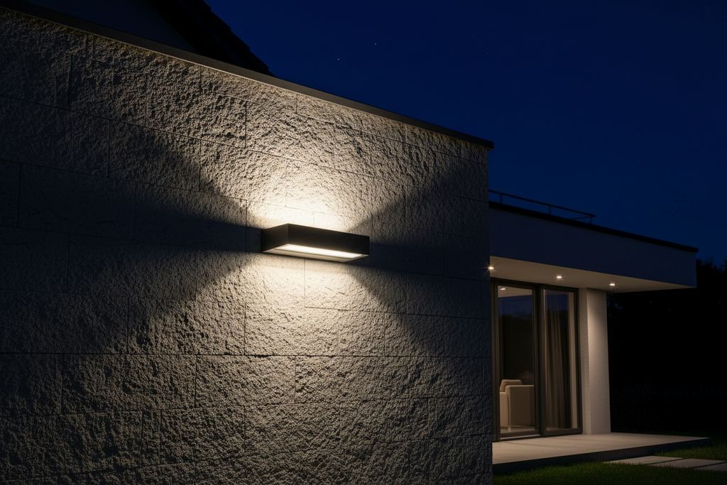 Brick 18W LED double-emission outdoor wall lamp