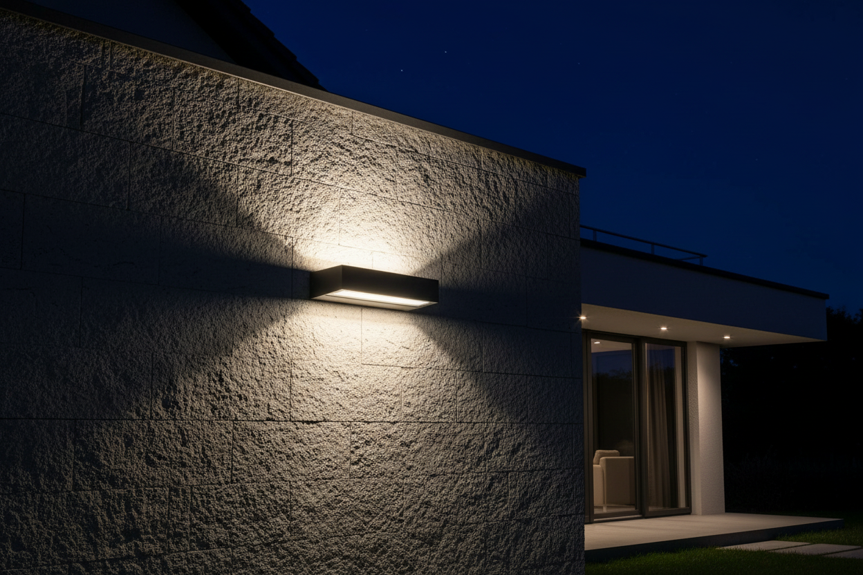 Brick 18W LED double-emission outdoor wall lamp