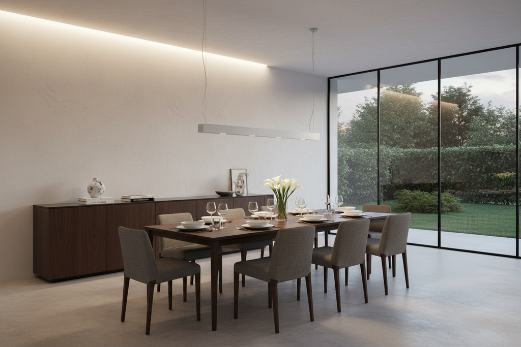 Skylight Mono - Lampada a Sospensione LED Bidirezionale in Alluminio