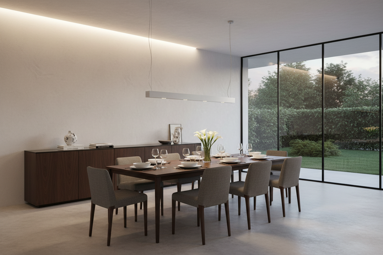 Skylight Mono - Lampada a Sospensione LED Bidirezionale in Alluminio