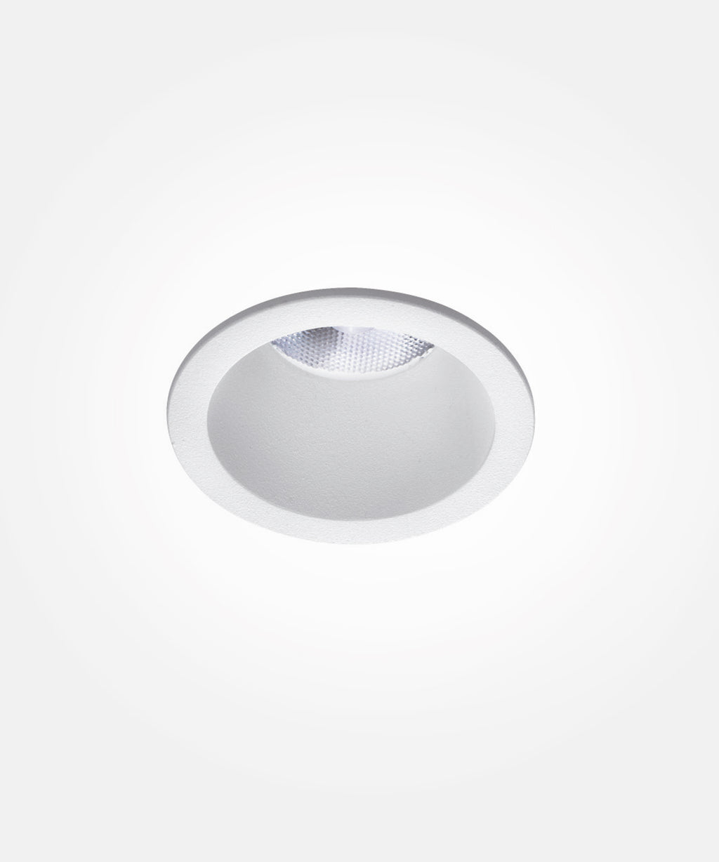 3W 3000K LED Recessed Spotlight - Aluminum IP54 White