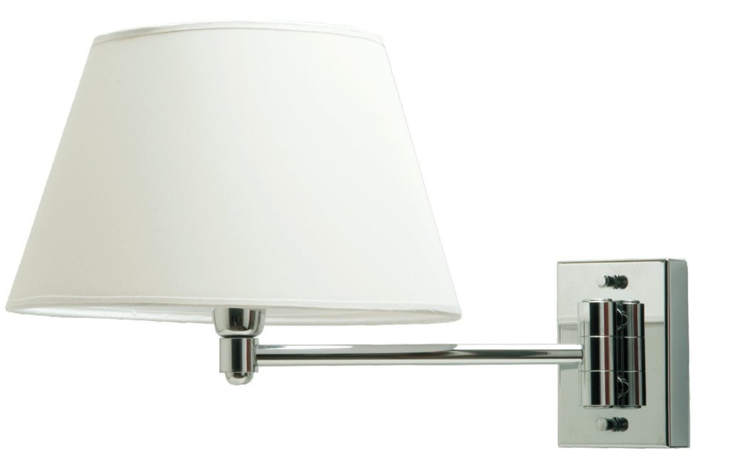 Single Arm Brass/Steel Wall Lamp with E14 Lampshade