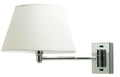 Single Arm Brass/Steel Wall Lamp with E14 Lampshade