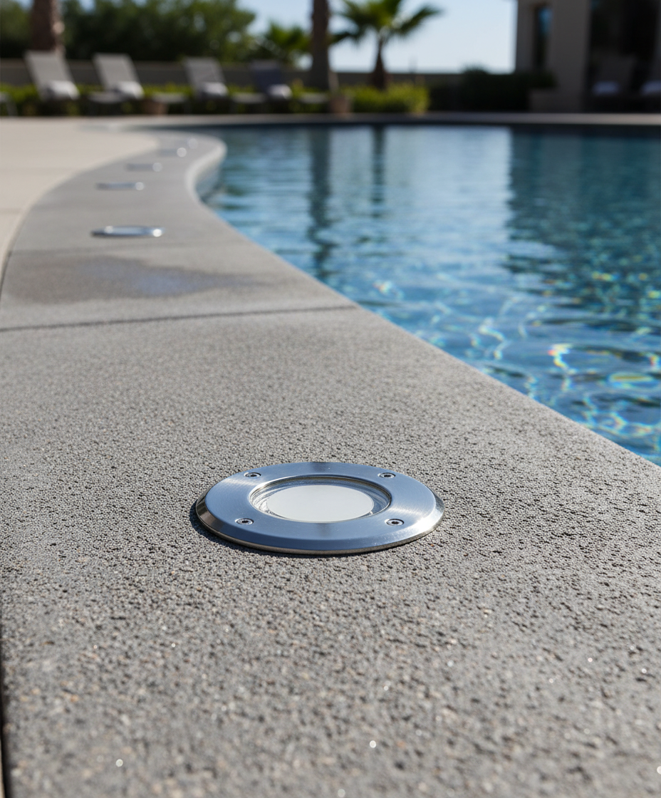 Faretto da incasso pavimento in acciaio inox per lampada MR16 GU10 LED