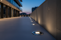 Faro LED Incasso Pavimento fascio asimmetrico 25W IP68 Acciaio Inox AISI 316 Carrabile