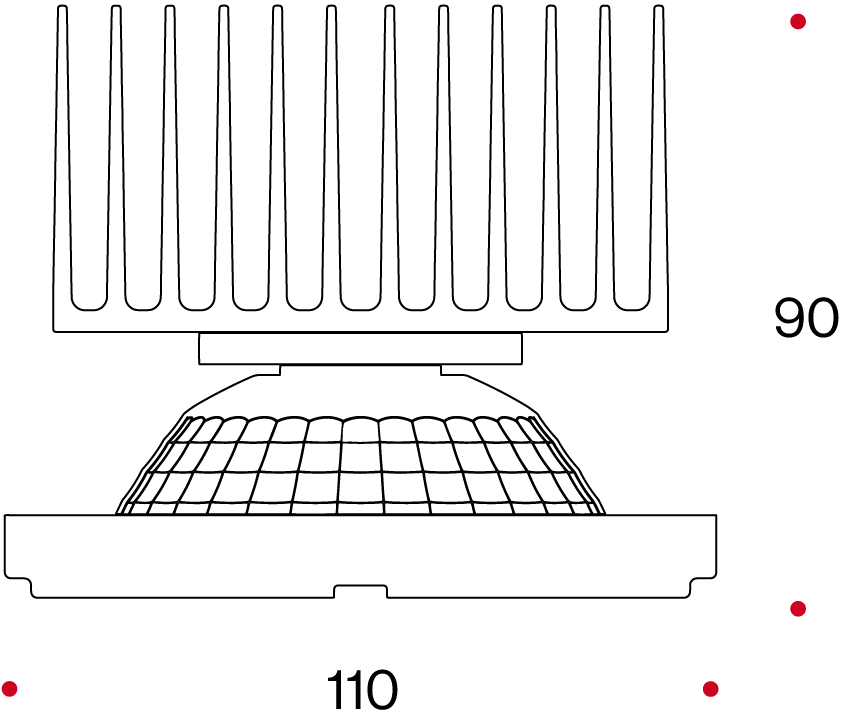 Lampada modulo led R111 25-40W ALTA RESA