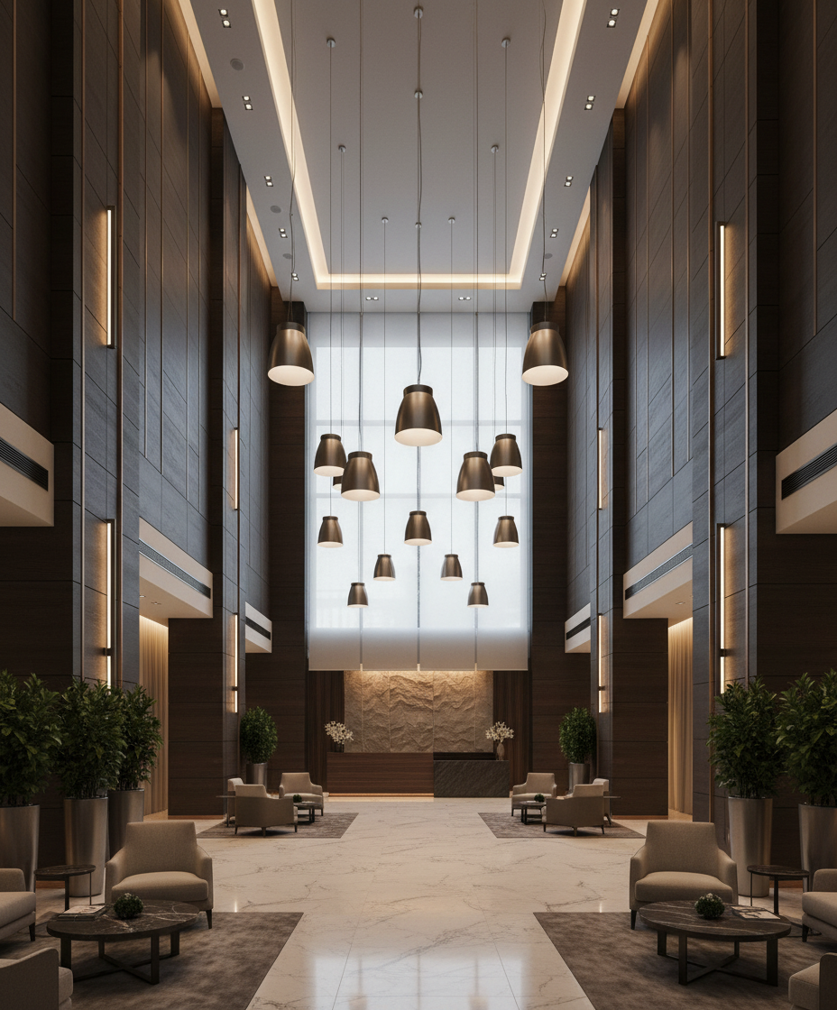 Sospensione in allumino con modulo LED 40W alta luminosità